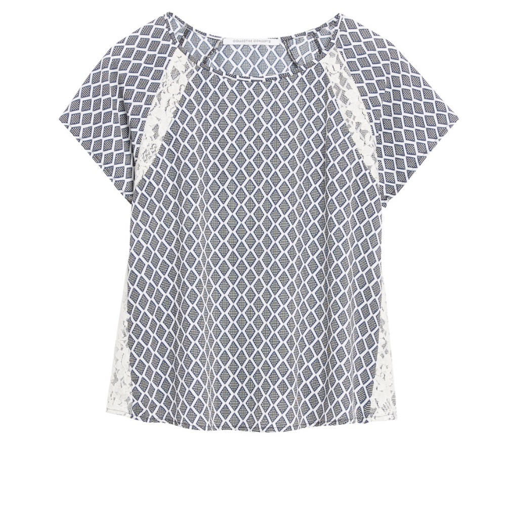 Stitch Fix - Stowers Lace Inset Blouse